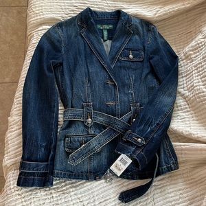 Lauren Ralph Lauren Dark Blue Jean Jacket